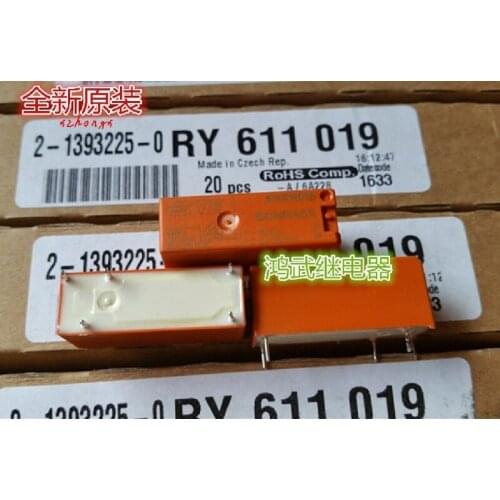 Supply new elevator accessories ry611019 19vdc Tyco relay from stock