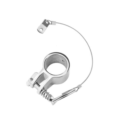 Stainless Steel 316 Jaw Slide Clamp with Quick Release Pin 1 inch 25mm Bimini Top Hinged Slide Fitting Hardware Marine Boat