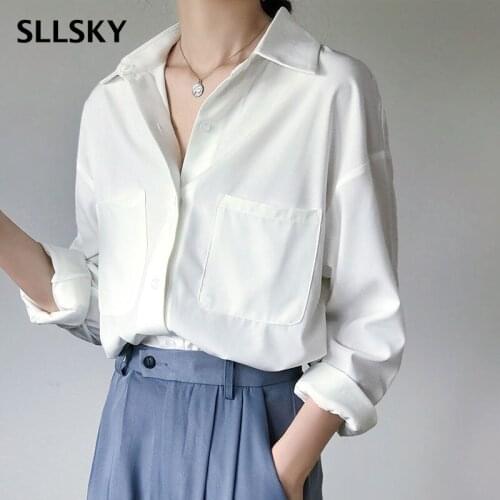 Женские деловые рубашки SLLSKY China At AliExpress