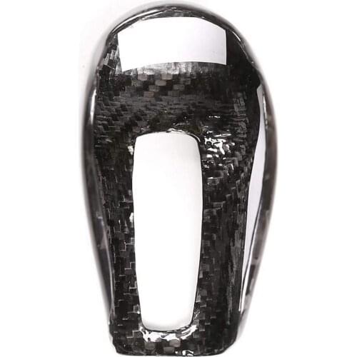 Carbon Fiber Gearshift Head Decorative Frame Sticker Auto Parts for Maserati Levante/Geberit/President 2013-2018