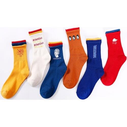 Japanese Harajuku Style Cartoon Funny Socks Women Autumn Winter Women Socks Cotton Calcetines Mujer Meias 121501