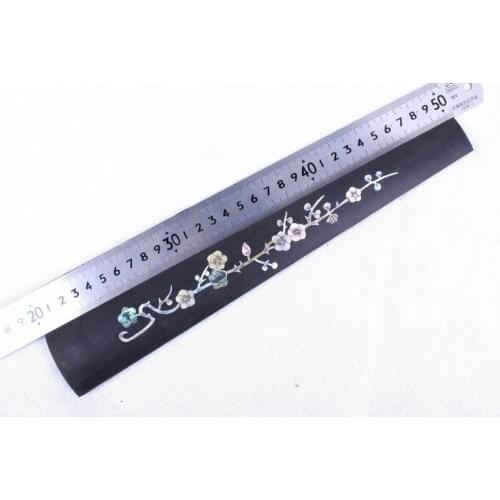 1pcs 4/4 violin Fingerboard Pattern Inlaid undyed Indonesia Natural Ebony wood