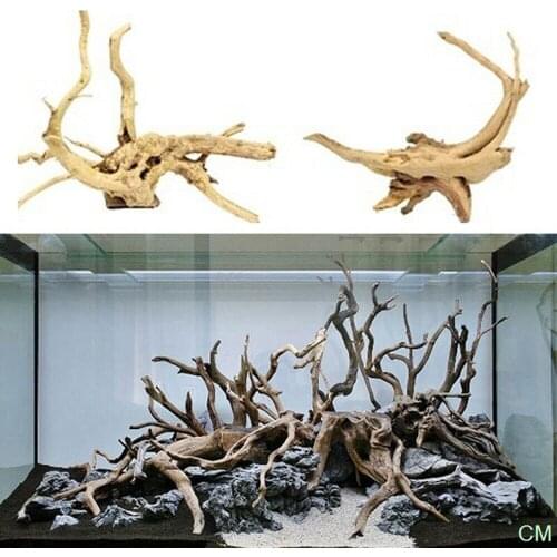 1pcs Aquarium Natural Tree Trunk Driftwood Fish Tank Plant Wood Decoration Ornament