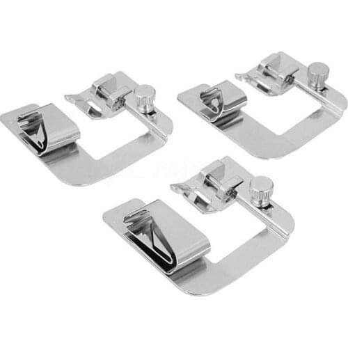 1pcs Domestic Sewing Machine Foot Presser Rolled Hem Feet Selvage Crimping Presser Household Sewing Machine Accessories Practica