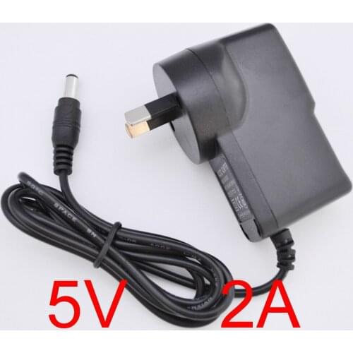 1PCS 5V2A AC 100V-240V Converter Adapter DC 5V 2A 2000mA Power Supply AU 2 Plug DC 5.5mm x 2.1mm