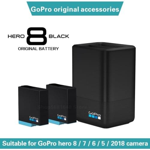 GoPro hero 8 hero 7 hero 6 hero 5 hero 2018 battery Dual charger accessories 1220mAh Large capacity original battery