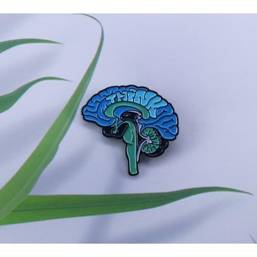 Anatomical brain pin medical jewelry neurology pins for doctor nurses gifts