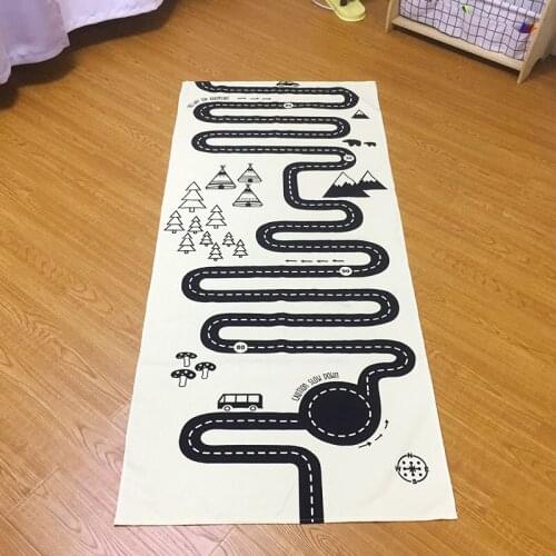 Road Adventure Baby Plays Mat Crawling Mats For Children Game Pads Children Carpet Kids Rug Room Decor Soft Crawling Play Mats