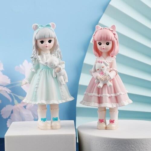 Anna Bathing In Song Figurines Fairy Garden Miniatures Resin Ornaments Home Furnishing Accessories
