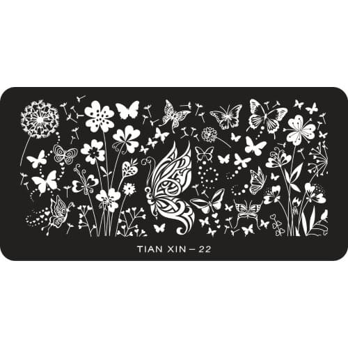 JZE04, Tian Xin Series Nail Art Stamping Plates 120X60mm Fashion Designs Nail Template Stencil DIY Beauty Nail Stamp Tools 0124
