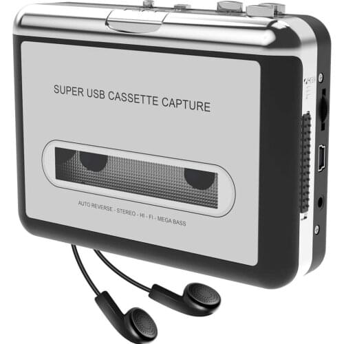 Cassette Player-Cassette Tape to MP3 CD Converter- Powered by Battery or USB,Convert Walkman Tape Cassette to MP3 for win mac