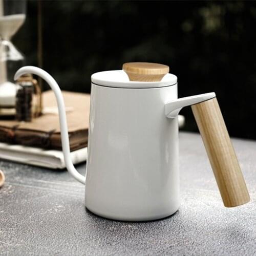 Hand Flush Coffee Pot Italian Percolator Espresso Stainless Steel Coffee Drip Pot Jarra Acero Inoxidable Coffee Utensils DE50KF