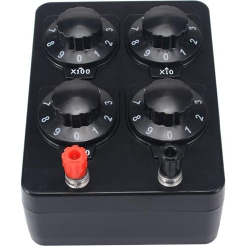 J2362 Resistance Box Precision Variable Decade Resistor Resistance Box 0-9999 ohm For Physical Electricity Teaching Instrument