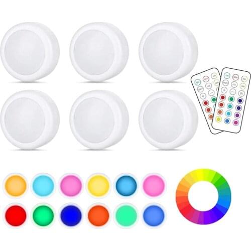 13 Color Lamps Remote Control Cabinet Light Led Lighting Powered Touch Sensor Closet Lamps Night Lights Lighting for Bedroom