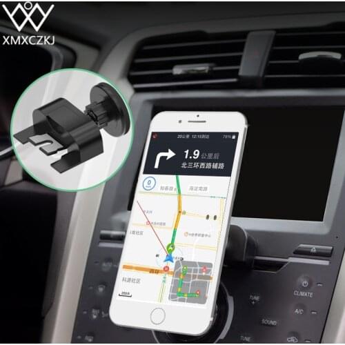 XMXCZKJ Magnet Car CD Slot Mount Cell Phone Holder Support For iPhone X Xiaomi GPS Mobile Phone Accessories Magnet Stand in Car