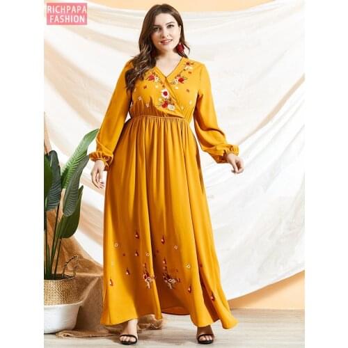 Robe Musulmana De Moda Vestidos Kaftan Dubai Abaya Muslim Hijab Dress Turkey Abayas For Women Islam Clothing Caftan Morocco Oman