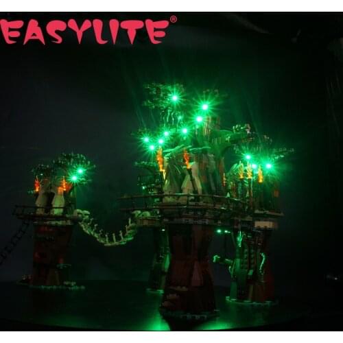 LED Light Set For 10236 EWOK Village DIY Toys Blocks Bricks Only Lighting Kit Not Include Model