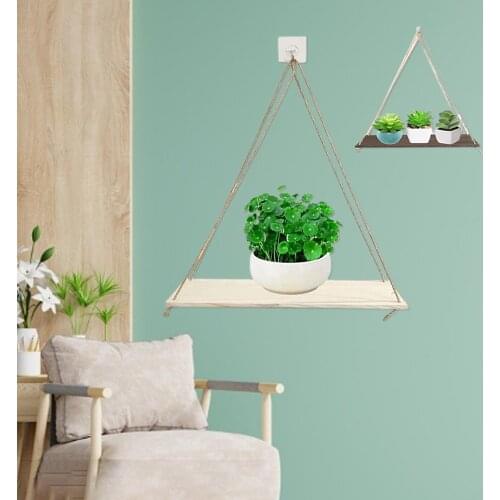 Home Plant Bonsai Photos Frame Wood Window Wall Hanging Shelves Storage Rack