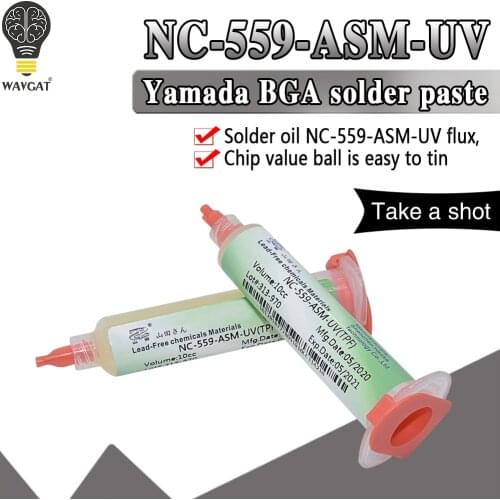 NC-559-ASM BGA PCB No-Clean Solder Paste Welding Advanced Oil Flux Grease 10cc Soldering Repair for DIY Electronic modules