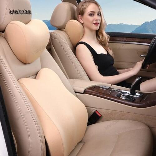 Car-seat-neck-pillow waist cushion kit memory foam neck waist support protection four seasons CD50 Q05