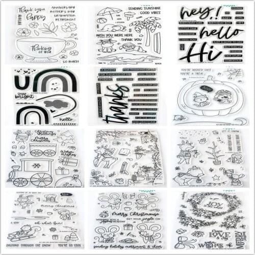 Christmas Metal Cutting Dies for DIY Scrapbooking Photo Album Paper Card Decorative Craft Handmade Photo Album Craft Transparent