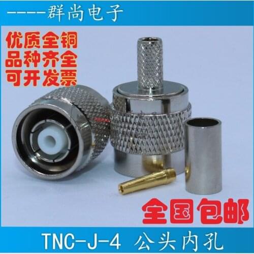RP-TNC-C-J-4 Male head reverse polarity TNC Internal thread inner bore Clamp LMR240-4 cable