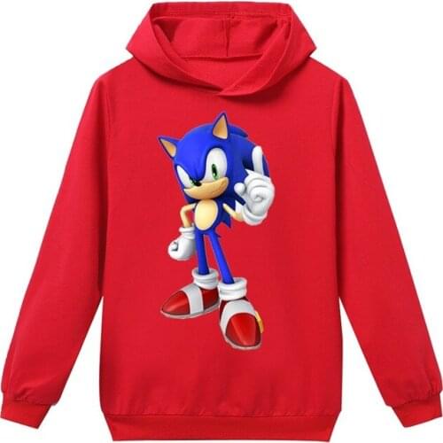 Cartoon Anime cotton boys girls clothing spring autumn long-sleeved hooded sweater summer cotton T-shirt top