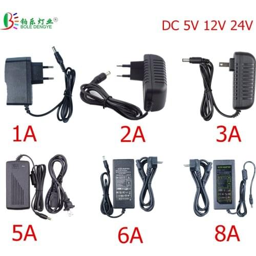 DC 5V 12V 24V Lighting Transformer AC 110V 220V Switching Power Supply 1A 2A 3A 5A 6A 8A 10A LED Power Adapter For CCTV LED Lamp