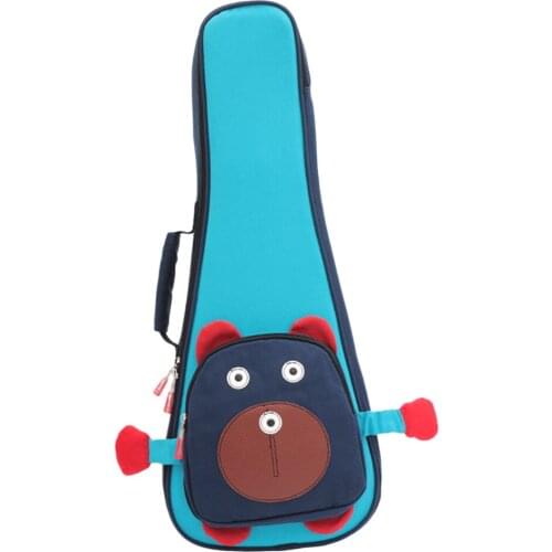 Ukulele Backpack Bear Pack Adjustable Belt Carry Case for Kids