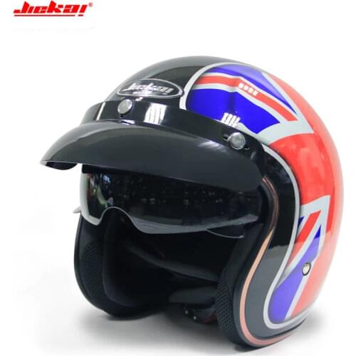 Jeikai 510 Half Face Vintage Motorcycle Helmet Jet Scooter Bike Helmet Retro Casque Motociclismo Mens Casco Moto