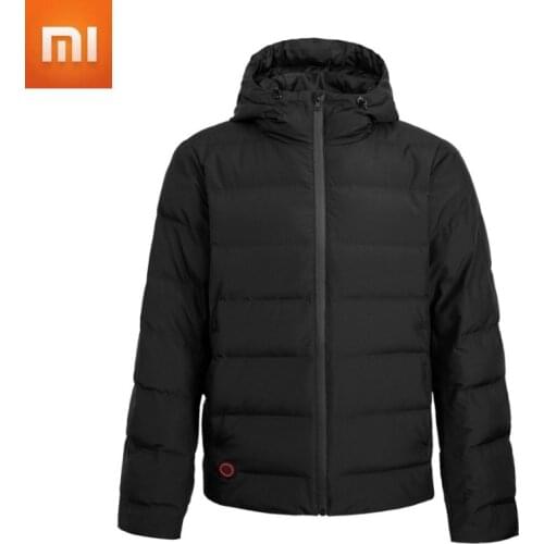 Xiaomi Cotton&Smith Temperature Control Goose Down Jacket Heating Anti-drilling Winter Coat Plug-in Sustainable Heating for Men