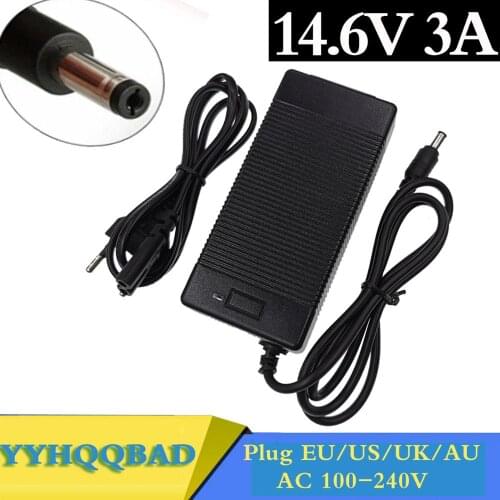 14.4 or 14.6V 3A Battery charger for 4S 3.2V 4series Lifepo4 Battery pack with 3A constant charging current