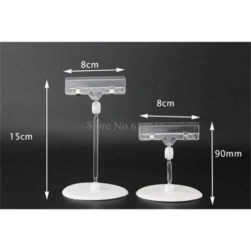 20 pcs POP advertising tag clip office desk sign name card clip price label holder stand table top memo note picture photo clip