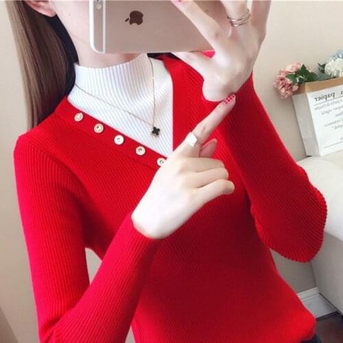 Womens Turtleneck Sweater Slim Fit Inner Wear Top Sweater Pullover Womens Autumn Winter