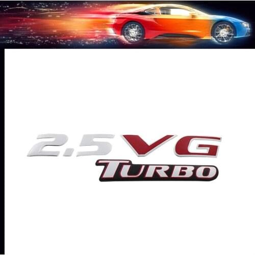 Turbo 2.5 VG turbo for car Hood Fender trunk Rear Bonnet Nameplate Decal Emblem Badge Sticker