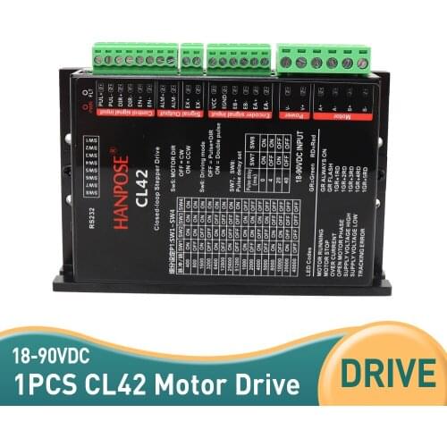 1pcs CL42 closed loop step servo driver for 42 stepper motor CNC controller driver 18-90VDC servo motor for 3D Medical machinery