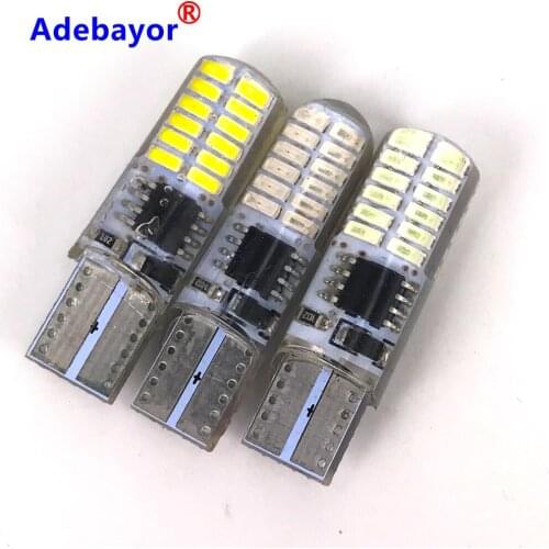 150pcs T10 W5W led strobe flash silicone gel light 194 168 3014 24LED LED blink Light Bulb Clearance Lights 12V 2 model Lights