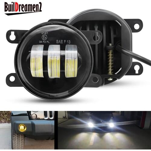 2 X LED Fog Light Assembly Car Lens Fog Daytime Lamp DRL 30W For Ford Focus Fiesta Mustang Edge Explorer Transit C-Max Fusion
