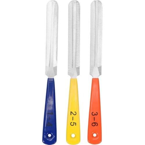 3pcs/Set Guitar Nut Files Fret Crowning Slot Filing Luthier For Stringed Instruments Repair Tool Kit Guitar Accessory Guitar Pa