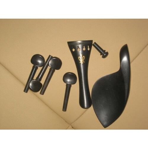 8 sets violin ebony parts Violin string shaft pull plate set