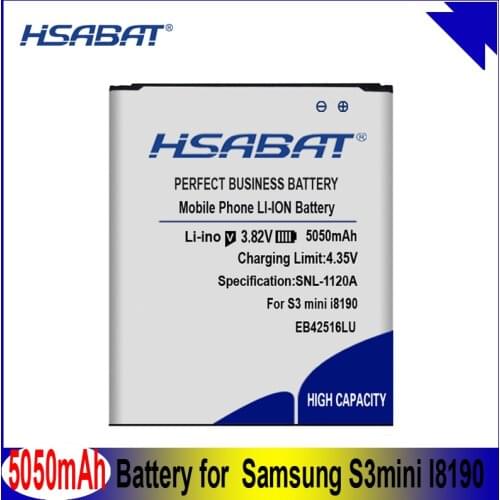 HSABAT New 5050mAh EB425161LU Battery for Samsung Galaxy S3 mini i8190 ace 2 i8160 i699 S7562 S7562I S7568 i8190N S7560(M) S7580