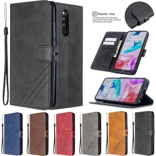 Flip Wallet Case For Xiaomi Redmi K30 Pro Note 8 7 6 5 Pro 8A 7A 6A 5A A1 A2 A3 CC9 Pro 10 Pro Artificial Cowhide Lleather Case