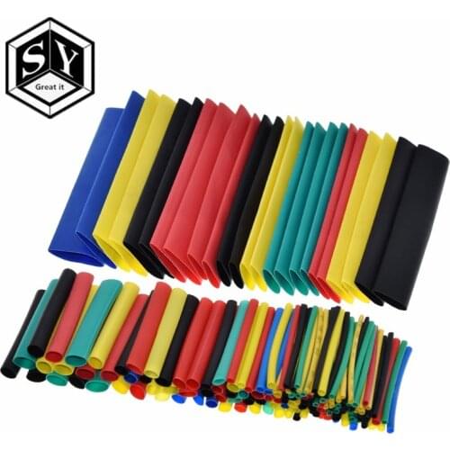 164pcs/Set Heat shrink tube kit Insulation Sleeving termoretractil Polyolefin Shrinking Assorted Heat Shrink Tubing Wire Cable