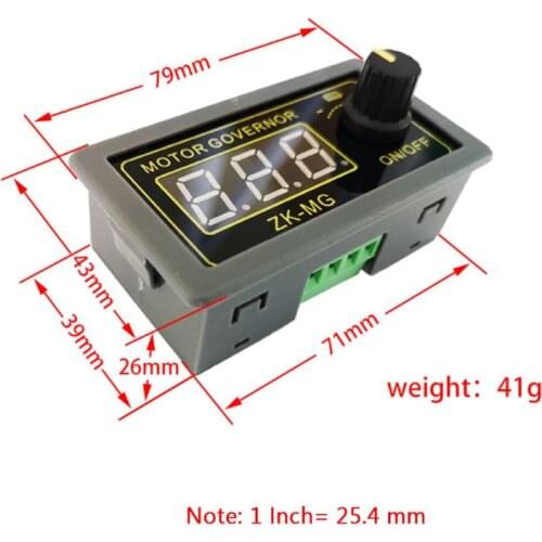 2020 New DC 5-30V 12v 24v 5A DC Motor Controller PWM Adjustable Speed Digital display encoder duty ratio frequency MAX 15A ZK-MG