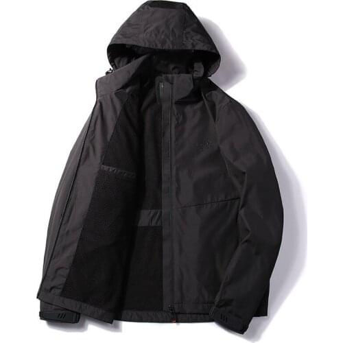 Jacket Men Coat Loose Large Size Casual MenS Hooded Windbreaker Outdoor Windproof Jacket Male Wind Breaker Fit Jack