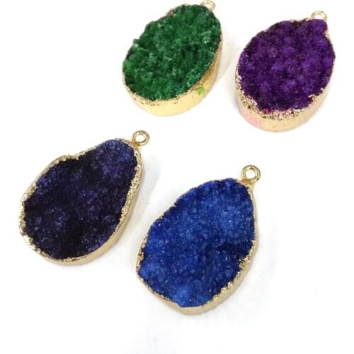 Natural Stone Hot Selling Trendy Agates Pendants Exquisite charms for Jewelry Making DIY Necklace Accessories Reiki Healing Gift