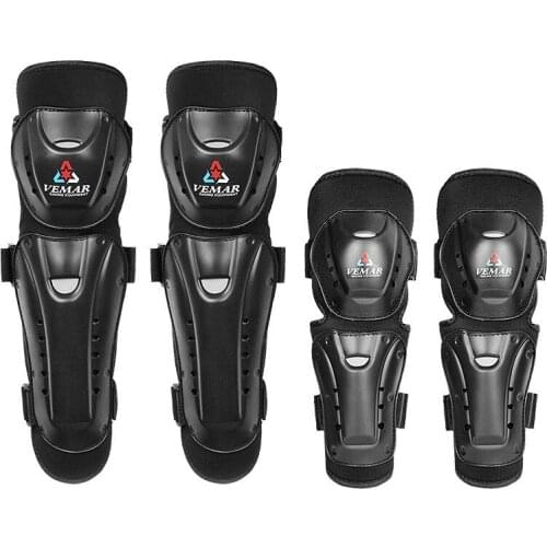 Off-road Motorcycle Knee pads Protective Gear Elbow pads Mens Racing 4PCS guards Fall-proof Windproof Short Kneepads