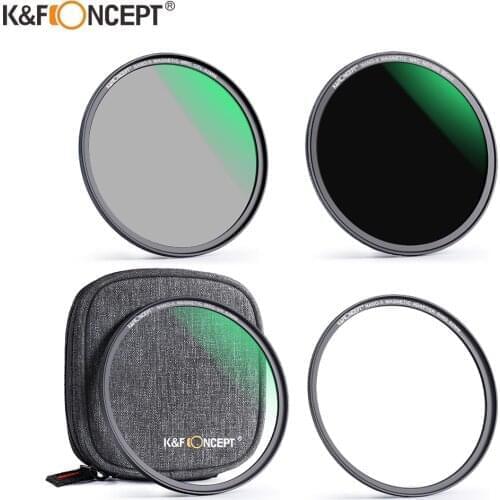 Magnetic Filter Kit ND1000 MC UV CPL Ultra Slim filter Easy Install Camera Lens and Filter Pouch 52mm 58mm 62mm 67mm