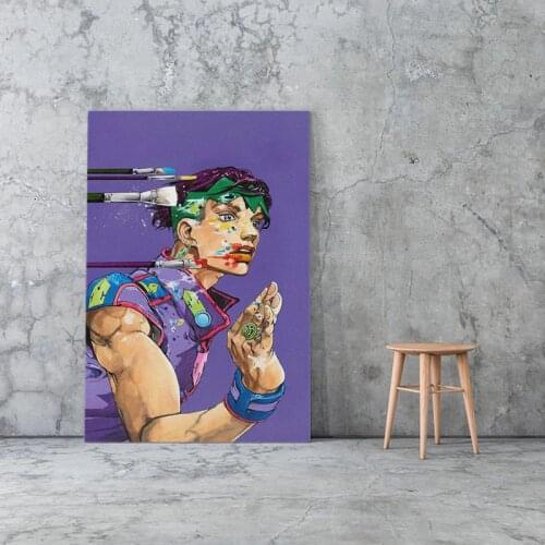 Wall Artwork Rohan Kishibe Modular Paintings Jojo S Bizarre Pictures Hd Prints Japan Anime Home Poster Canvas Living Room Decor