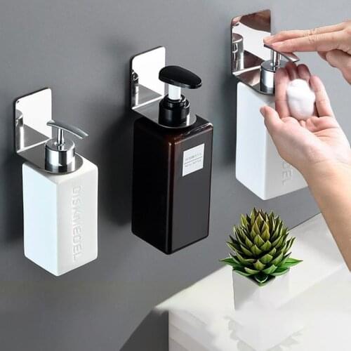 1PC Wall Mounted Shampoo Shower Gel Storage Rack Holder Toilet Bathroom Shelf Organizer Metal Accessories